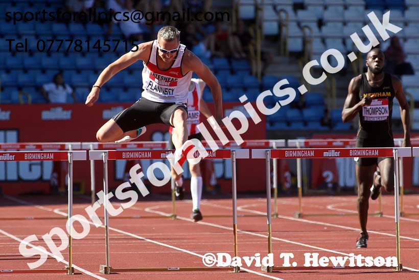 Mens 400 metres hurdles, Muller British Championships, Alexander Stadium, Birmingham. Photo: David T. Hewitson/Sports for All Pics